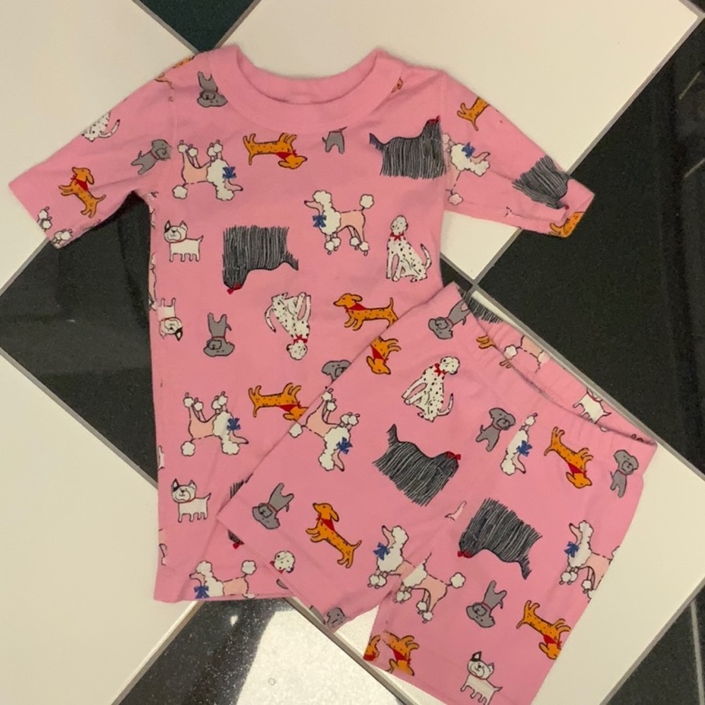 Hanna Andersson Girls Dog Print Pajamas (110 cm/US 5)
